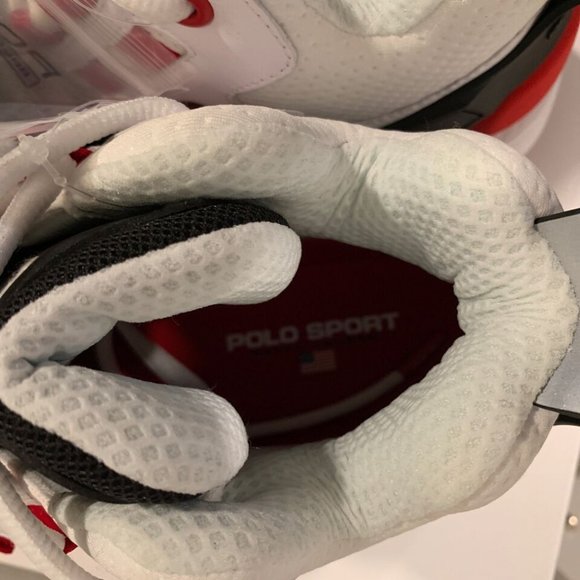 Polo Sport PS100 RALPH LAUREN🔥New Men's White Hi Top Shoes Gym Cross Fit - Picture 7 of 11